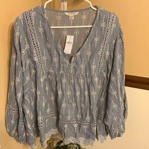 AE Long-sleeve Babydoll Top